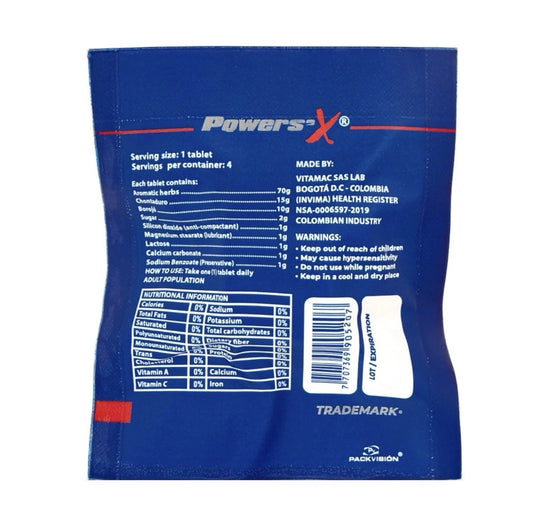 🔥✅Powers'x Men's Vitality Support Natural Supplement 12 Pack (48 Tabs)🔥✅