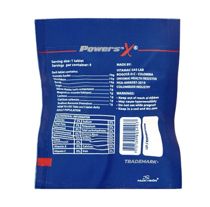 🔥✅Powers'x Men's Vitality Support Natural Supplement 12 Pack (48 Tabs)🔥✅